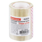 Клейкая лента 19мм х 33м. прозрачная (BRAUBERG) (Комплект 4шт.)