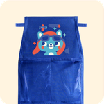 Кармашки для детского сада на липучке. Котик пилот