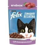 Ягнёнок в соусе, 75г влажный корм для кошек Felix Домашняя Вкуснятина