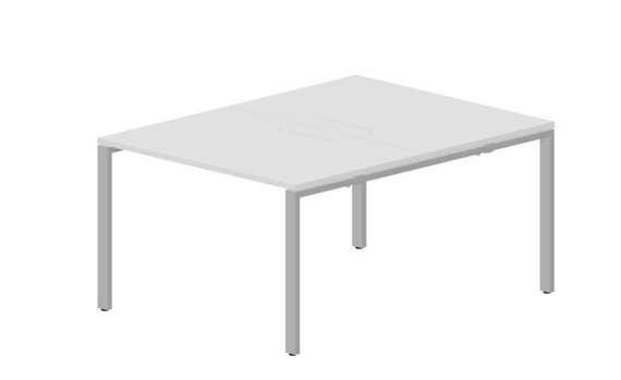 Составной стол Strike на 2 рабочих места 1180х1566х750мм (меламиновые аутлеты)