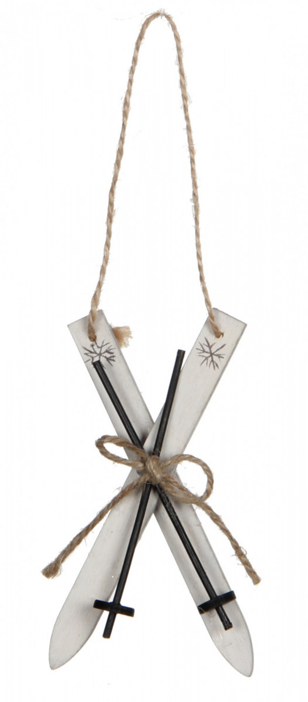 Подвеска 5.5х1.5х11см  House of Seasons Лыжи белые