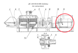 Двигатель 4АМ225М 8/6 У3, N=22/30 кВт, п=750/1000 об/мин