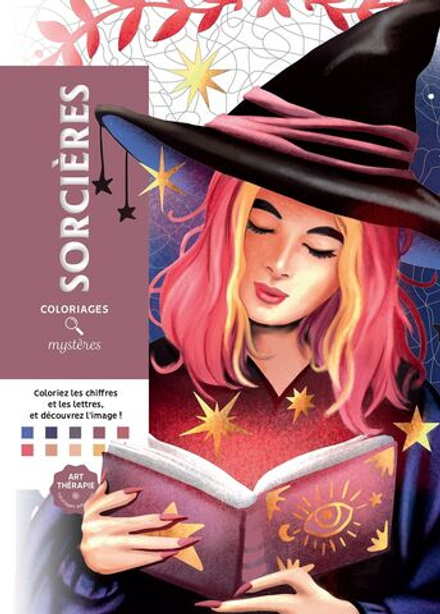 Раскраска по номерам Coloriages mysteres Sorcieres - ведьмы и колдуньи Дисней / 9782019461652