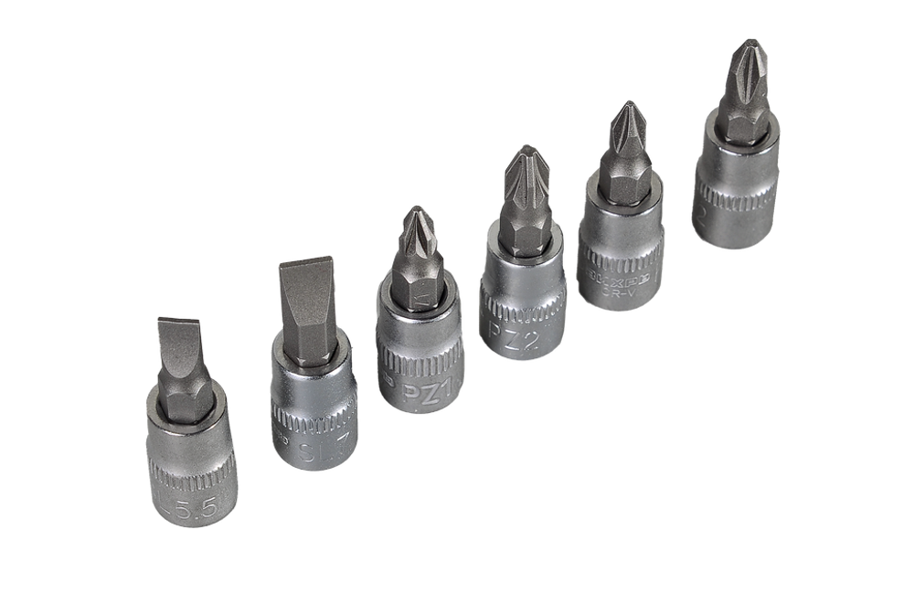 Набор инструментов, 1/4" , CrV, пластиковый кейс 29 предм Вихрь