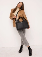 Сумка большая через плечо шоппер деловая