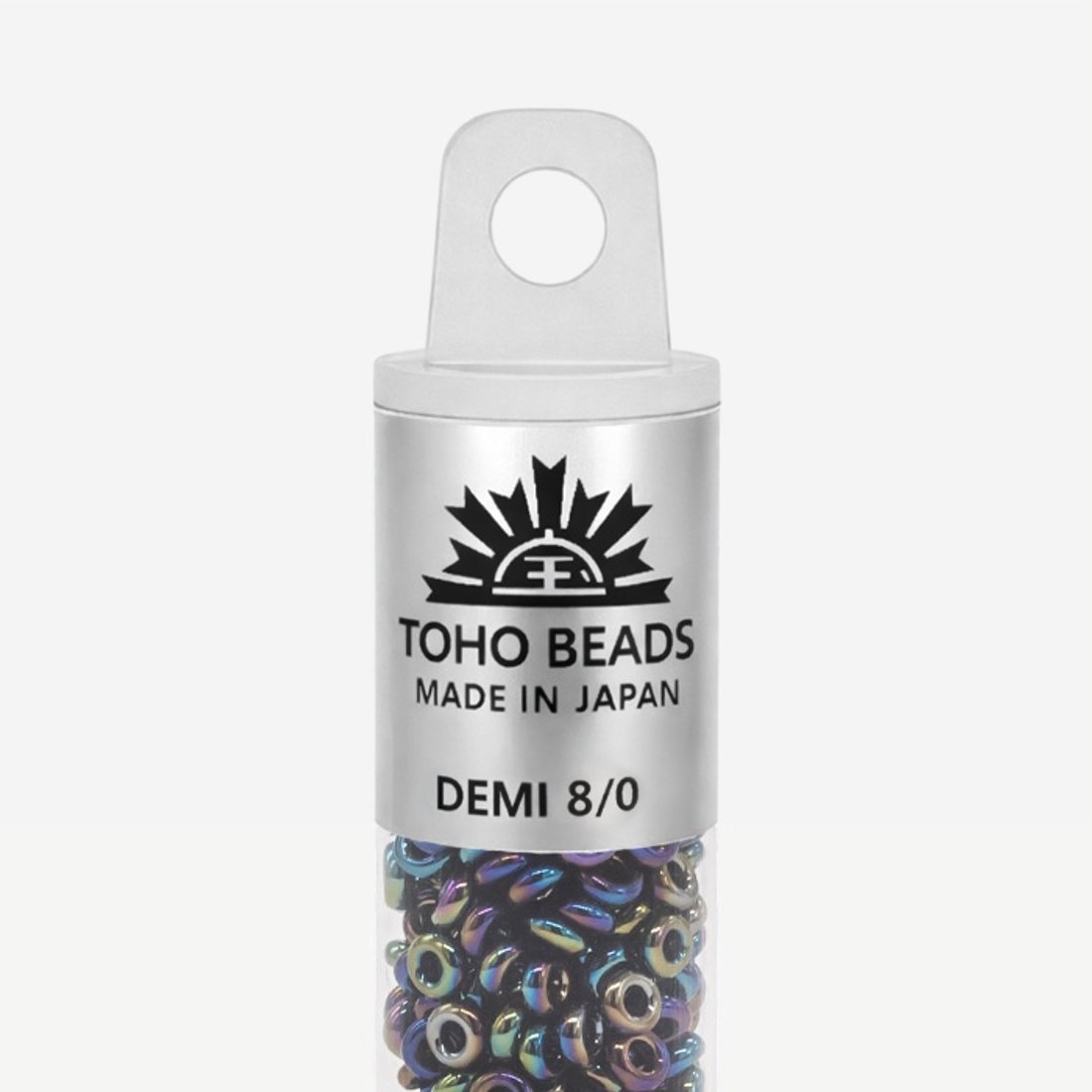 Японский бисер TOHO Demi 8/0 (№86), металлизированный, непрозрачный глянцевый