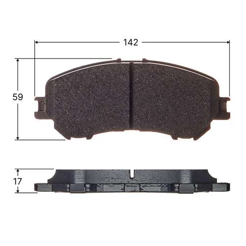 Колодки тормозные дисковые Avantech передние (противоскрипная пластина в компл.) AV301