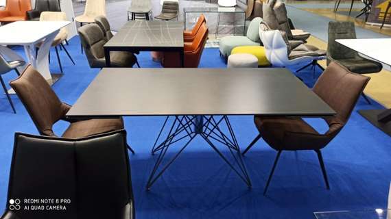 Стол раздвижной Everest 160-220х90 см, черный камень