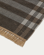 Коврик Barani из полипропилена коричневого и чёрного цвета 60 x 90 см