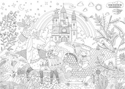 «Замок Принцессы», гигантская раскраска 85 см