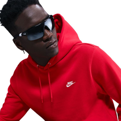Куртка теннисная Nike Club Fleece Pullover - university red/university red/white