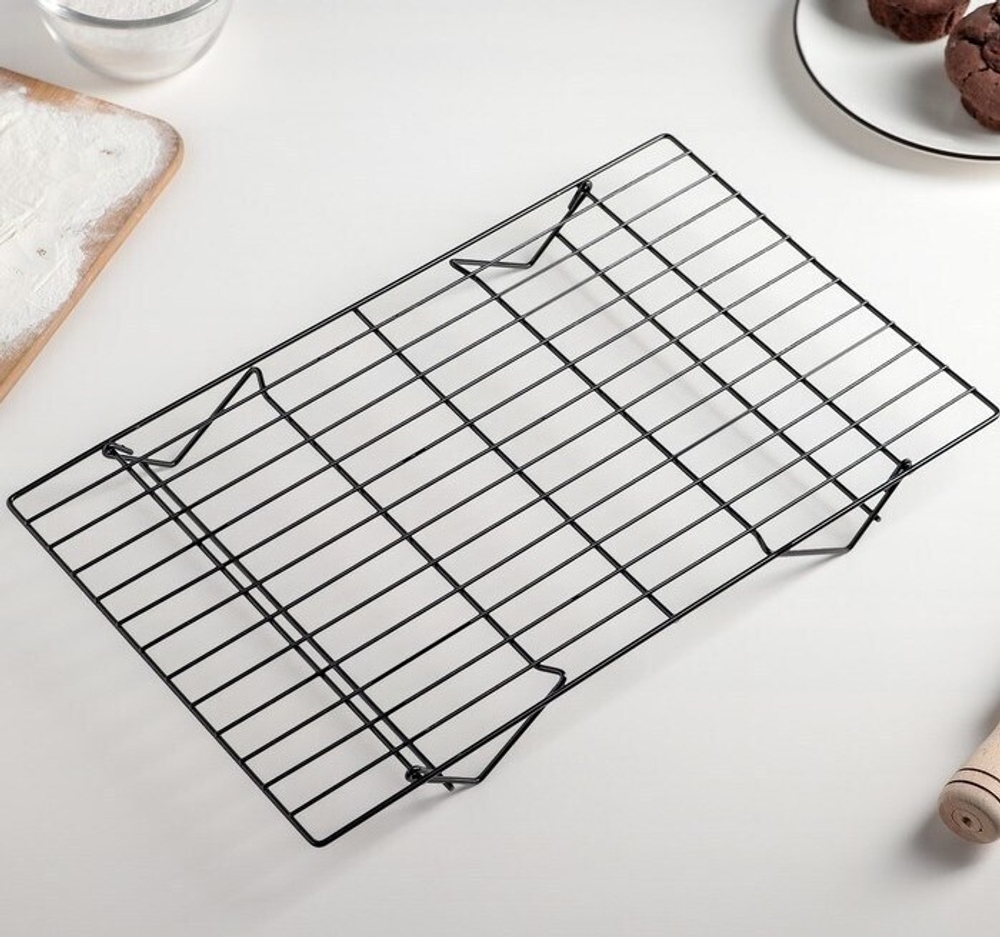 Решетка для охлаждения хлеба и выпечки 3-х ярусная 40х25 см