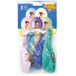 Шар латексный 35см Набор 5шт Русалочка (Ассорти)