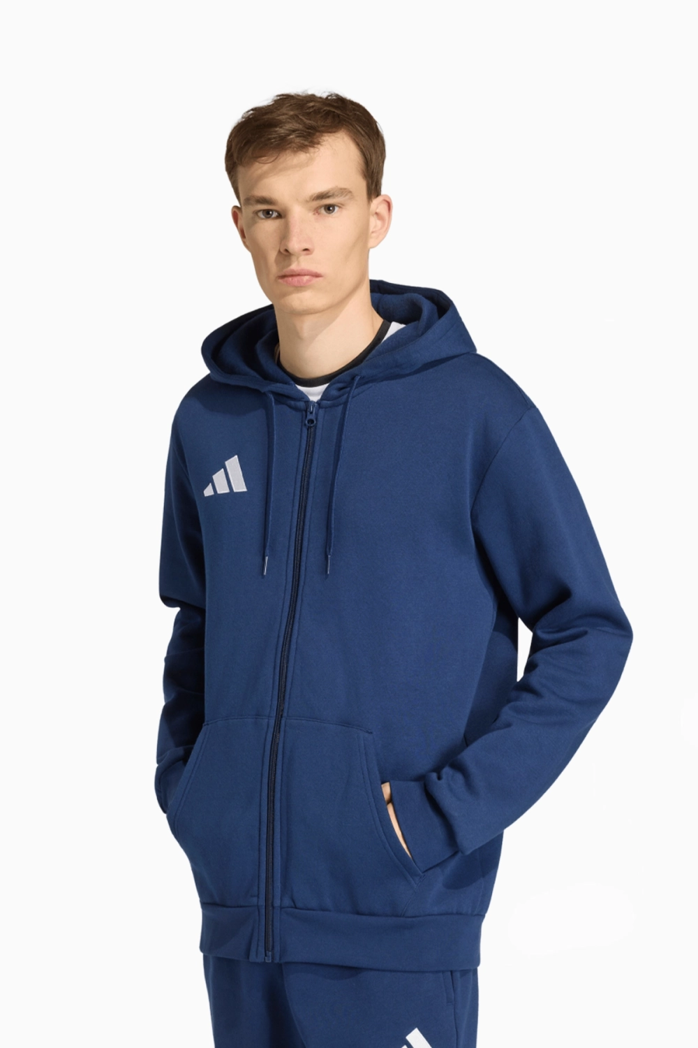Кофта adidas Entrada 26 Sweat Full-Zip - темно-синий