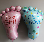 AN Шар Фигура Стопа мальчика голубая 23"/58см W X 32"/82см (БГ-43)