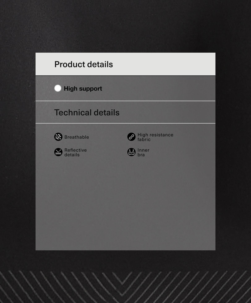 Oysho Спортивный бюстгальтер Compressive, черный