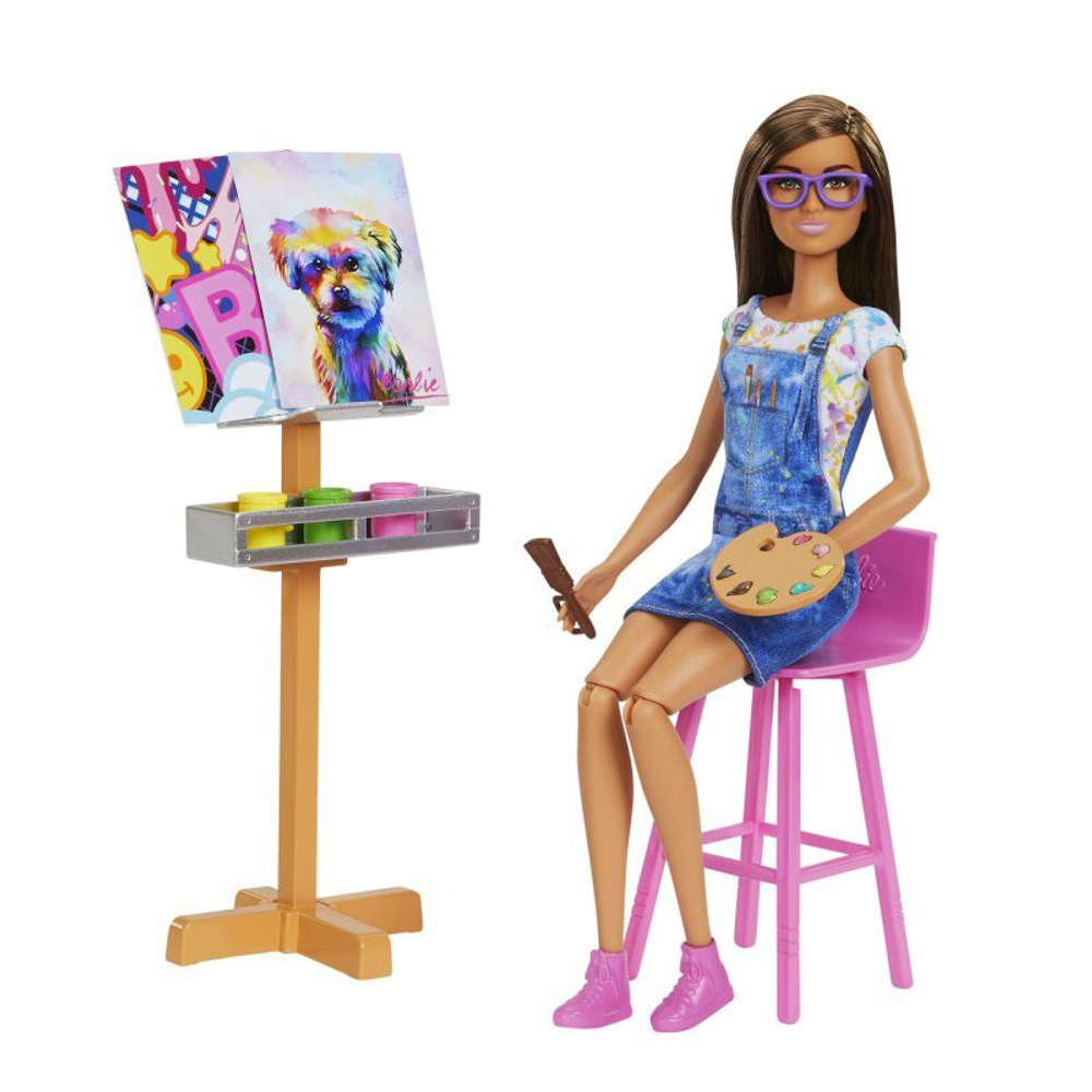Кукла Mattel Barbie Творческая студия, с аксессуарами, HCM85