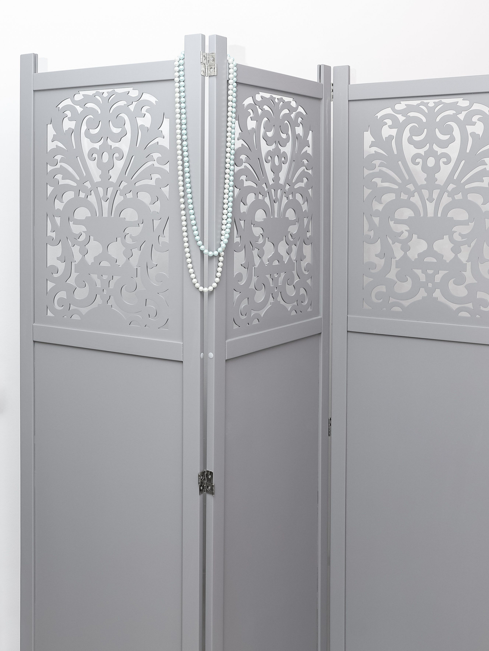 Ширма - перегородка для зонирования пространства деревянная резная "Прованс", 3 створки 1800 *480 мм