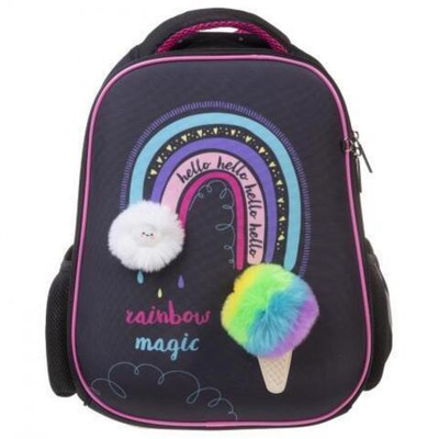 Рюкзак 38х29х12,5см 1 отд. "Ergonomic light. Радужное мороженое" (Хатбер)