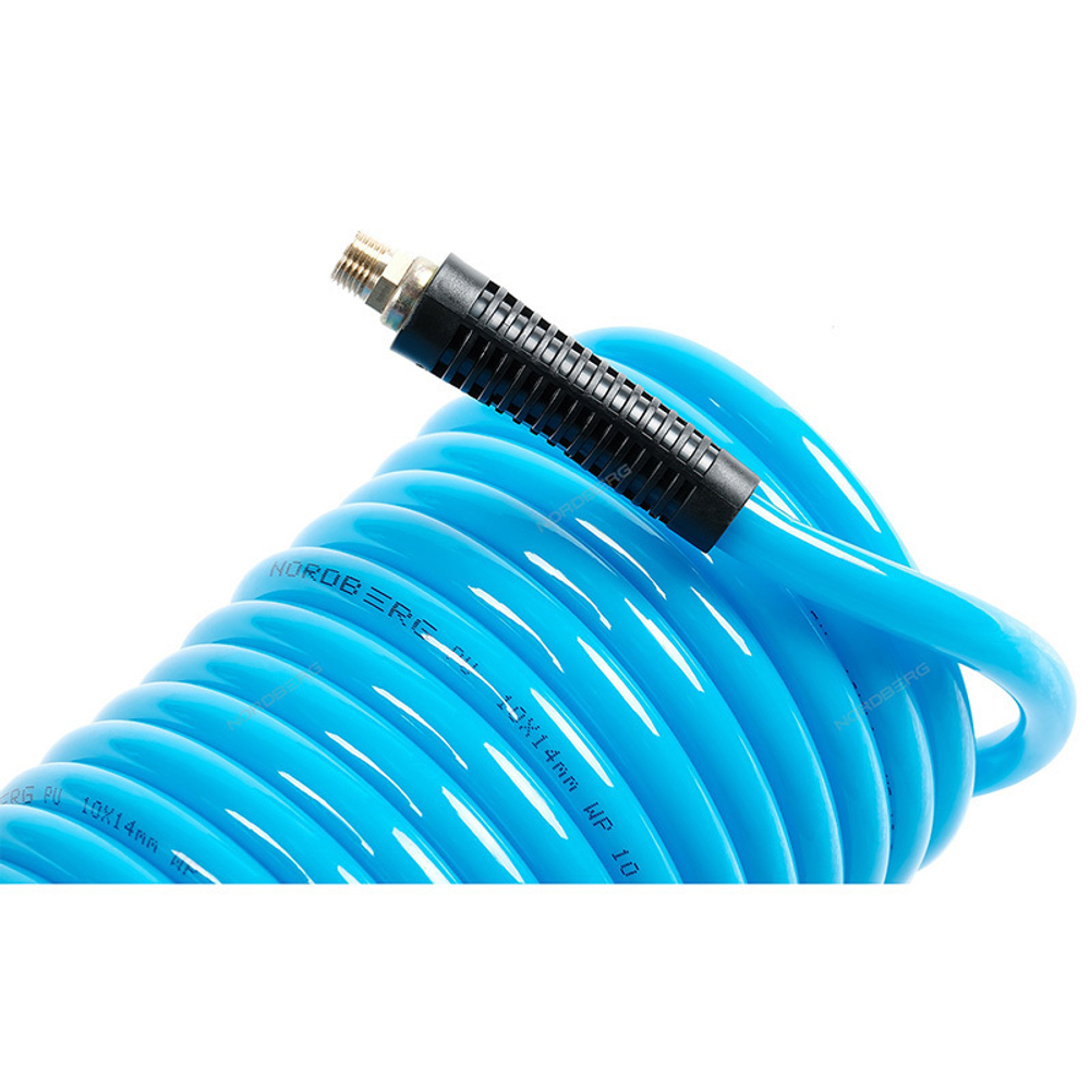 NORDBERG (HS1011PU) Шланг воздушный спиральный полиуретановый 10х14 мм, 11 м