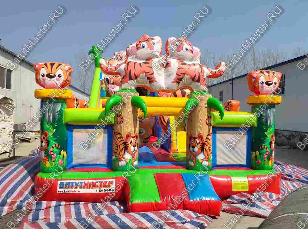 Коммерческий батут "Тигриная страна 2", 10*5*5,5 м