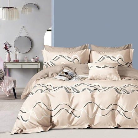 Комплект постельного белья из сатина 2 спальный семейный (дуэт)