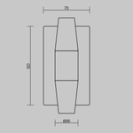 Настенный светильник (бра) Maytoni MOD401WL-L6BS3K