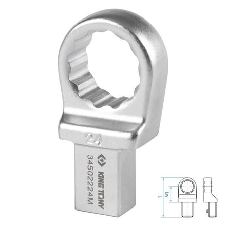 Цена на KING TONY (34502224M) Насадка накидная серии "FIT", 24 мм, 14х18 мм