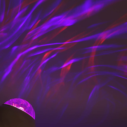 Светильник-ночник проектор неба BY Сфера, 3W, USB, пульт ДУ, D9×8 cм, пластик, белый