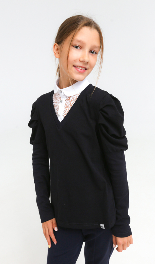 Свитшот с кружевом