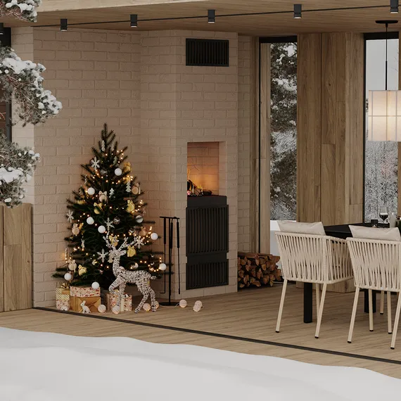 Плетеный стул Terri, серо-бежевый