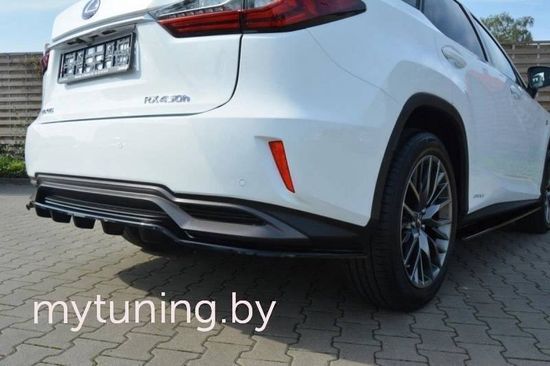Сплиттер бампера заднего для LEXUS RX IV Hybrid 15-...