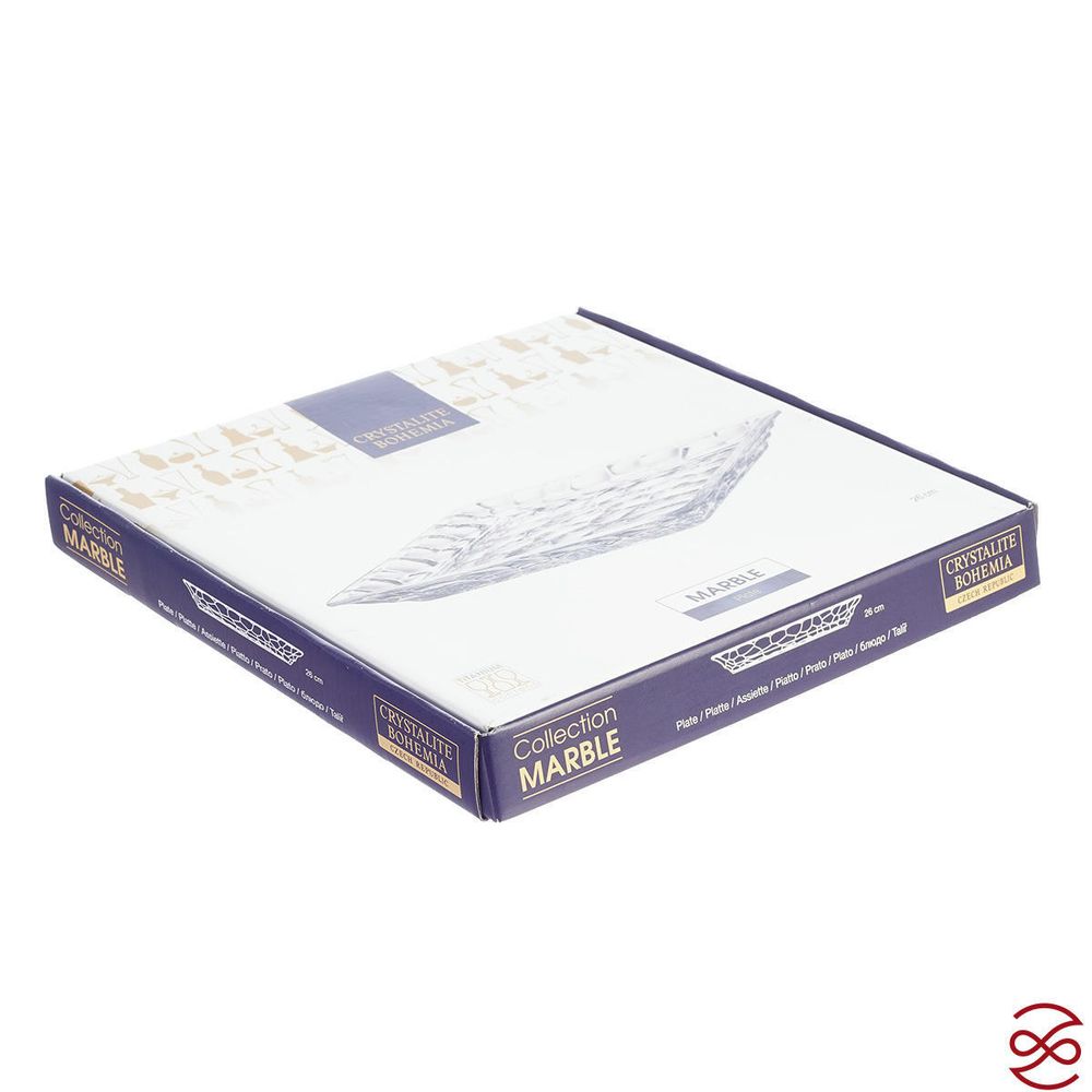 Фруктовница Crystalite Bohemia Marble 26см