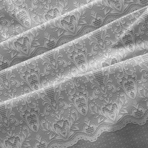 Простыня на резинке 160/200 перкаль"Кружевная вуаль" 72086/2