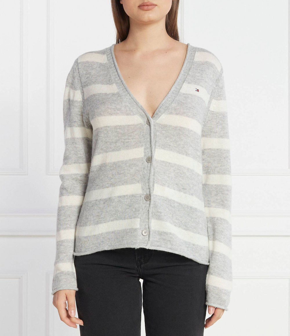 Хлопковый кардиган Tommy Hilfiger - серый(WW0WW39888)