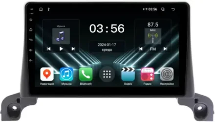 Магнитола Peugeot 3008, 5008 2016-2022, 4008 2020+ - FarCar DX9-9638 монитор 9" IPS на Android 13, 4+64Гб, CarPlay