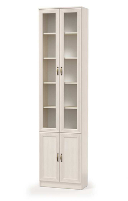 Шкаф комбинированный В-18 Оливия Вудлайн кремовый/Аруша Венге