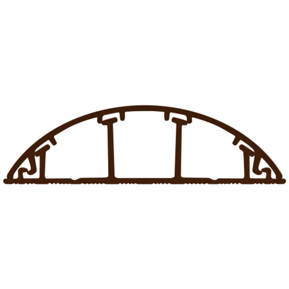 Кабель-канал ЭРА KK-70-16-O напольный коричневый RAL 8016 70х16мм 42м | Кабель-канал напольный