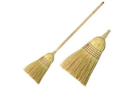 Метла СОРГО просяная с резьбой (10шт) ЗБОРЕ