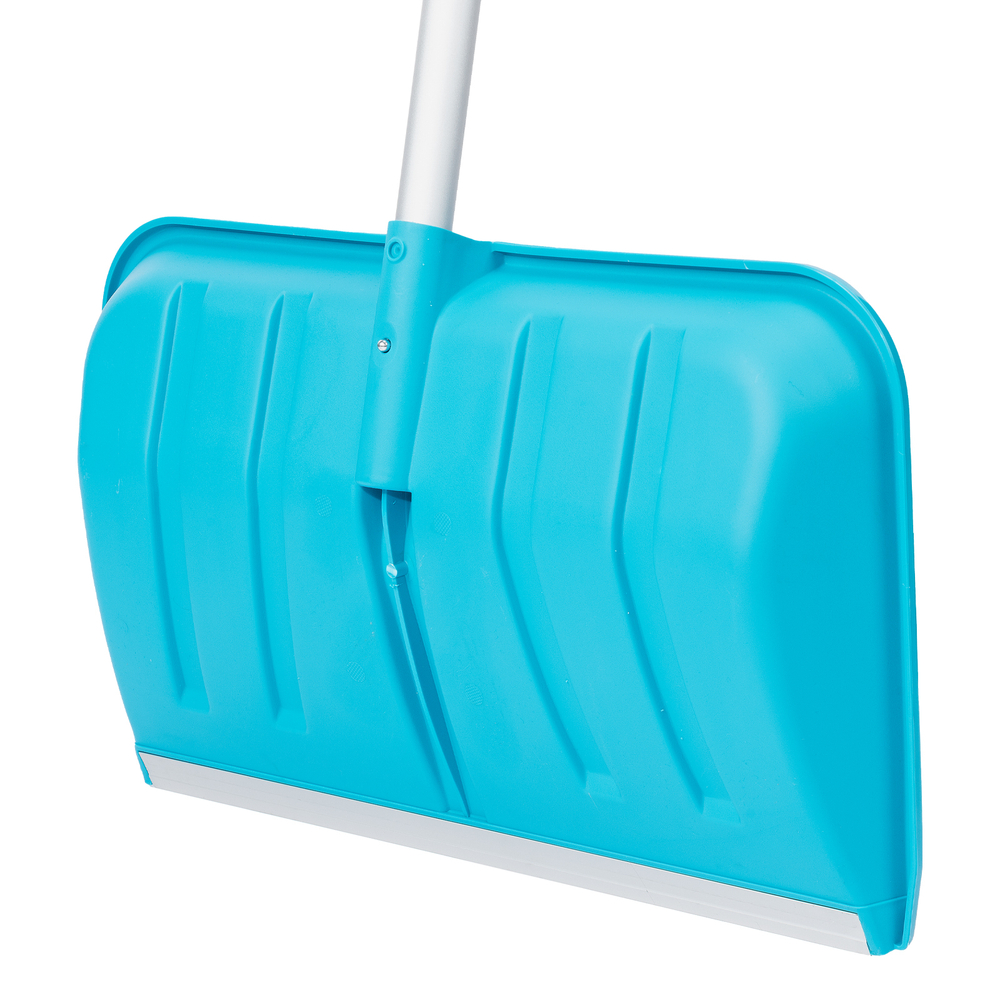 Лопата-скрепер для уборки снега, полипропилен, 550х340х1450 мм, алюминиевый черенок, ПВХ, LUXE Palisad