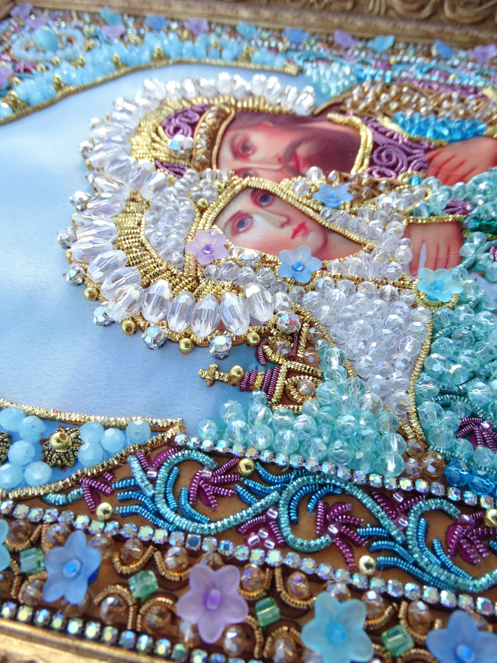 И-26а Набор для вышивания хрустальными камнями Святые Петр и Феврония (мал.)