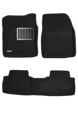 Коврики салона для  GEELY Coolray (2019-) Euromat 3D Lux черные. Арт. EM3D-001407
