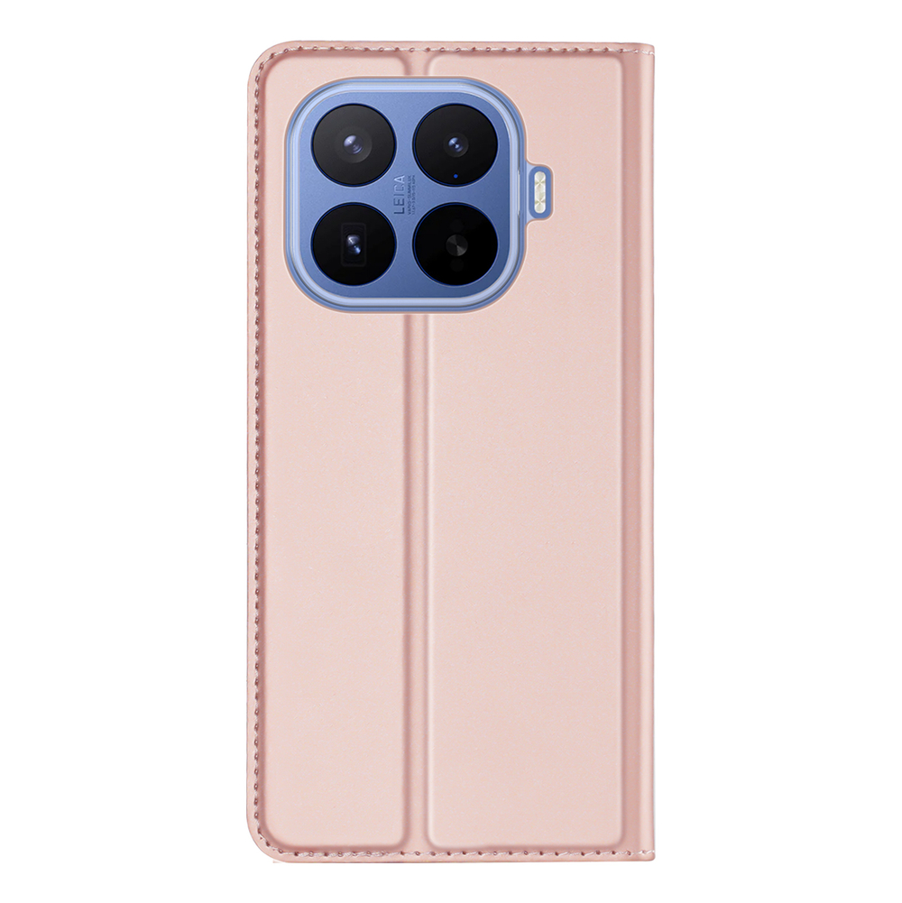 Чехол книжка розового цвета для Xiaomi 17T Pro, серия Skin Pro Series от Dux Ducis