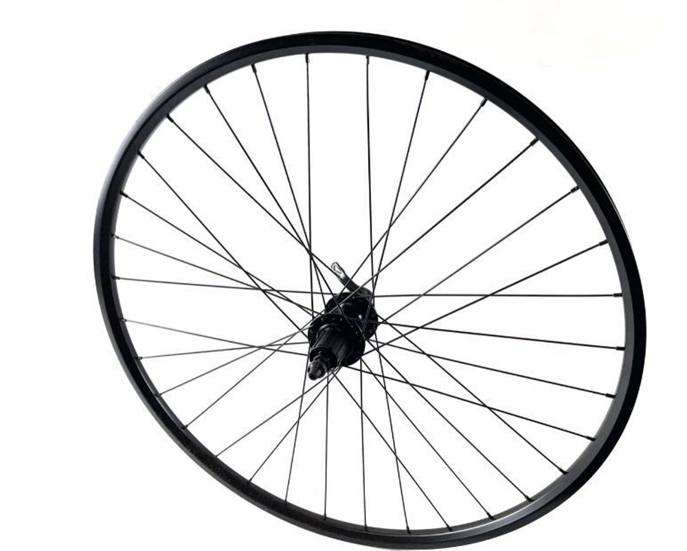Колесо 27.5"зад.ал.дв.обод,ал.втулка черн.36Н Disk под кассету 8-10ск ПП