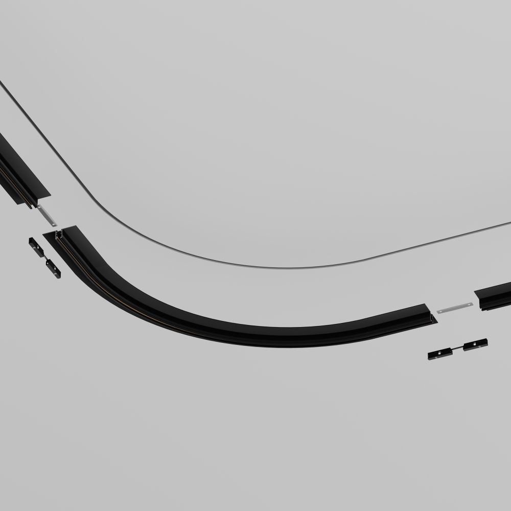 Коннектор радиусный R600 встраиваемый под ГКЛ 9,5мм Maytoni   TRA184-R600-12B