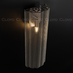 Бра Cloyd ONASSIS W1 / выс. 50 см - никель сатин (арт.20403)