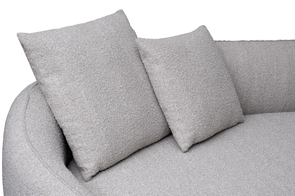 Диван трехместный Тулон(GD/Toulon) (левый) бежевый букле Orso-BEG 257x119x72см Garda Decor