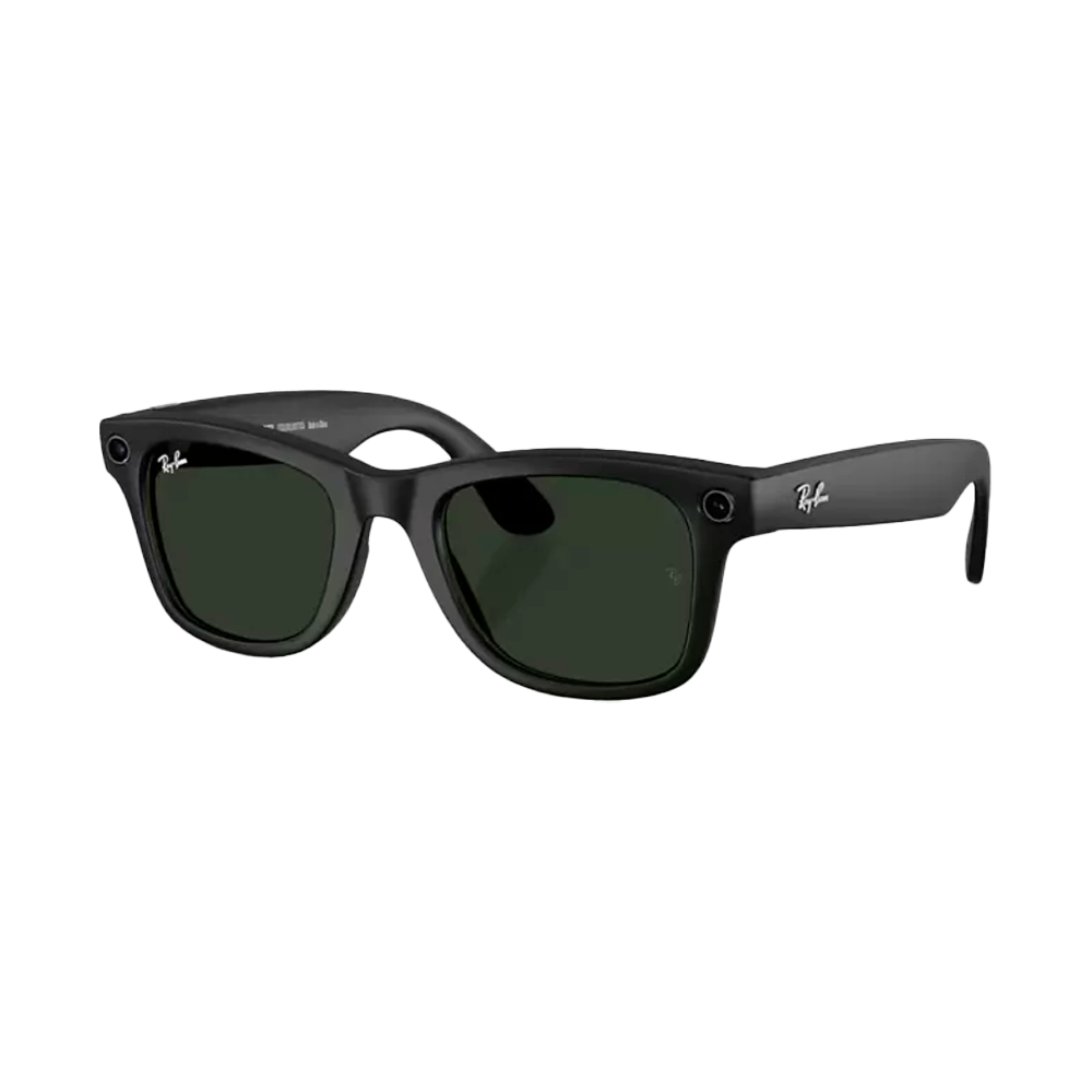 Умные очки Ray-Ban Wayfarer Matte Black / Transitions Graphite Green, 155-53