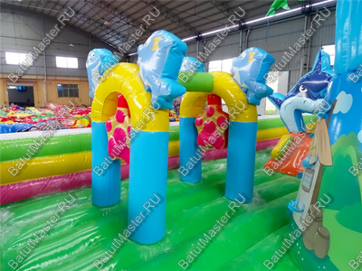 Надувной батут "На страже добра", 15*8*7 м