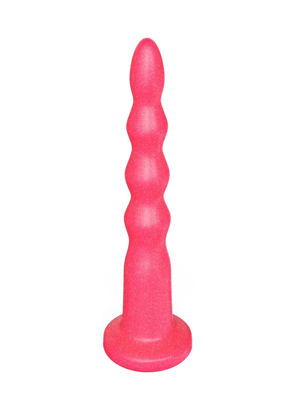 Розовый гелевый расширяющийся к низу анальный стимулятор - 20 см. (Цвет: розовый)